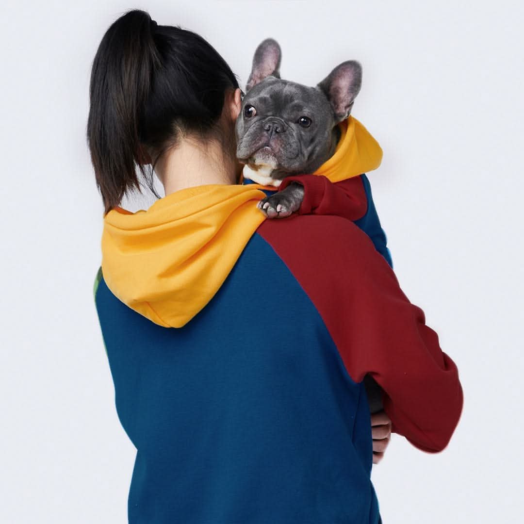 Primary Color Block Human Hoodie - Image 4