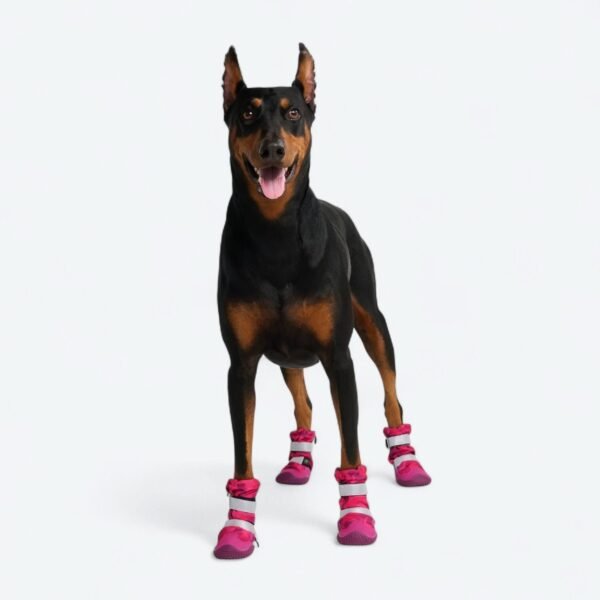 Flex Shell Water-resistant Dog Boots - Fuchsia Camo - Image 5