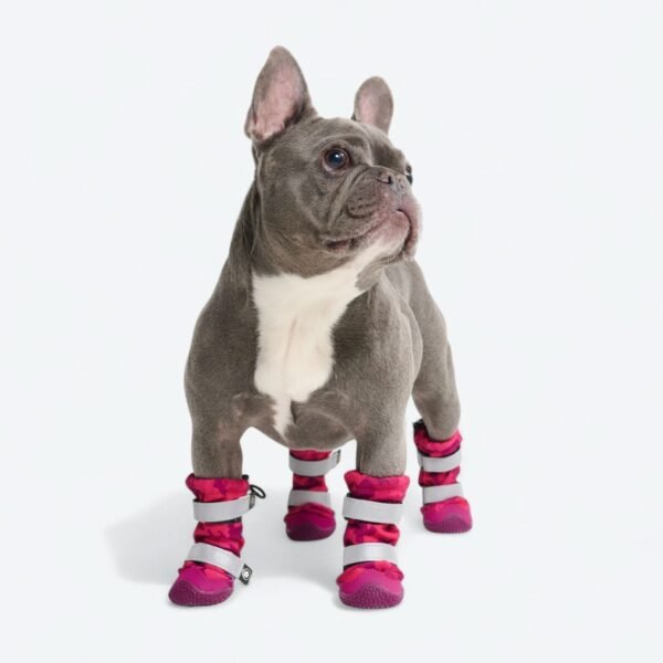 Flex Shell Water-resistant Dog Boots - Fuchsia Camo - Image 6