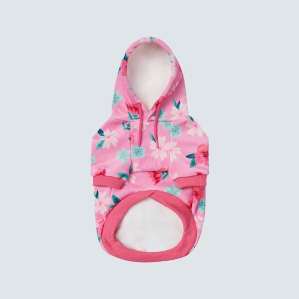 Blossom Dog Hoodie - Pink - Image 4
