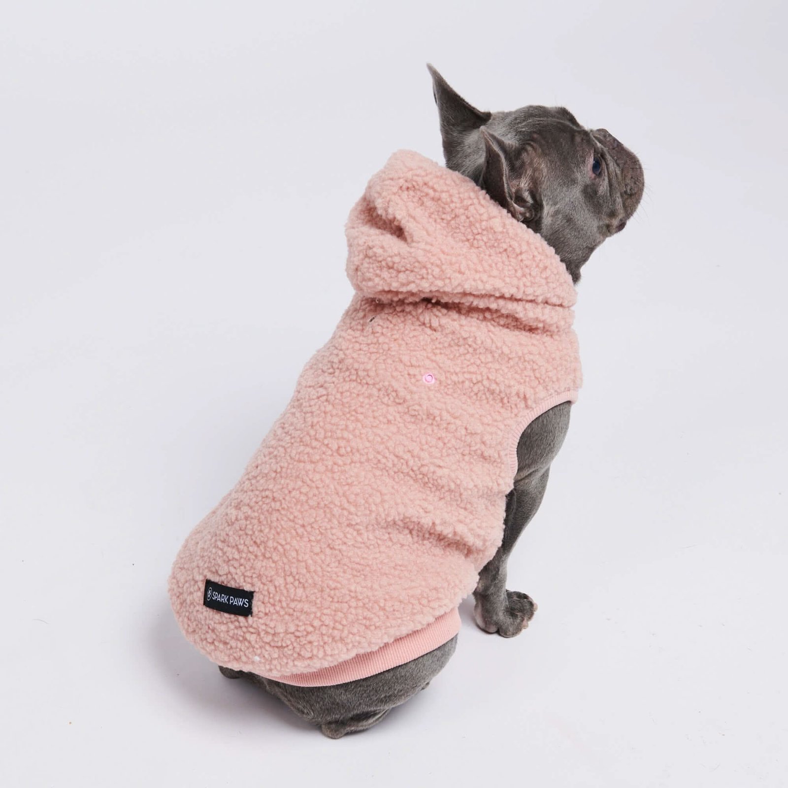 Teddy Sherpa Dog Jacket - Pink - Image 3