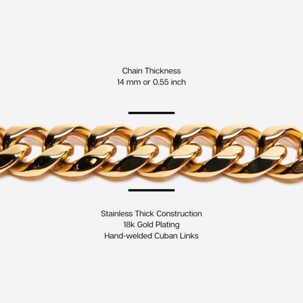 Cuban Link Gold Dog Leash - Image 5