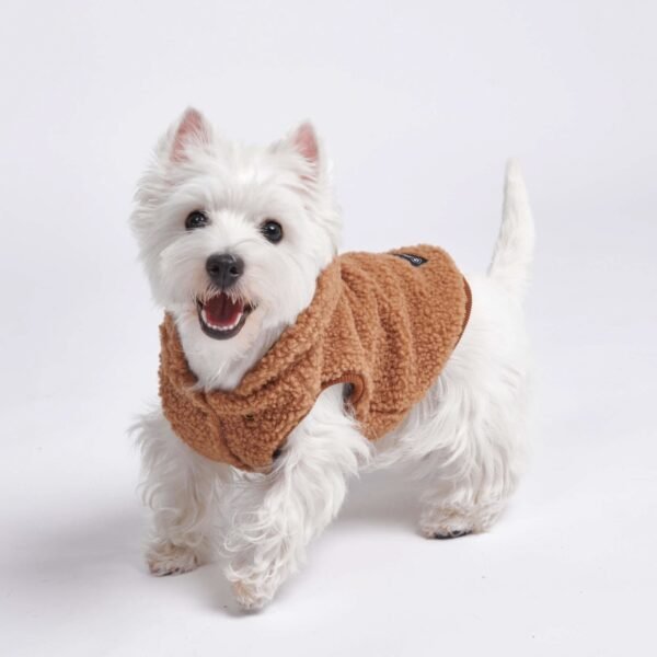 Teddy Sherpa Fleece Dog Jacket - Brown - Image 8