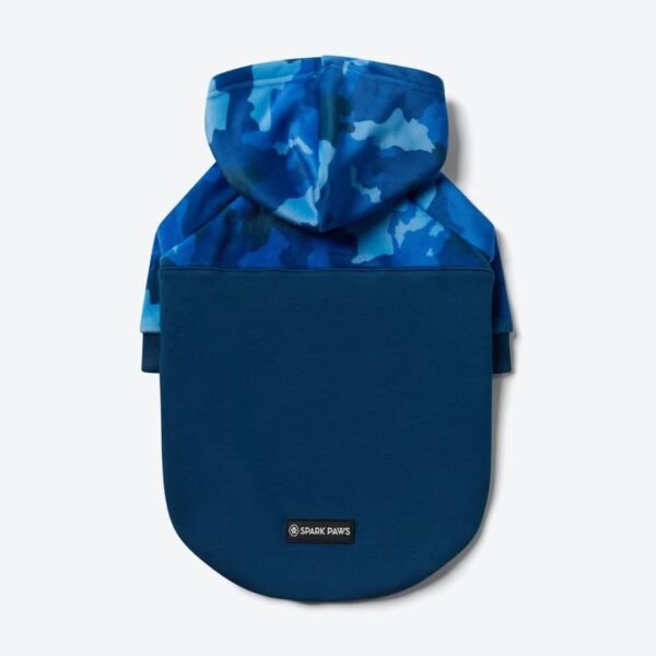 Blue Camo Dog Hoodie - Image 2