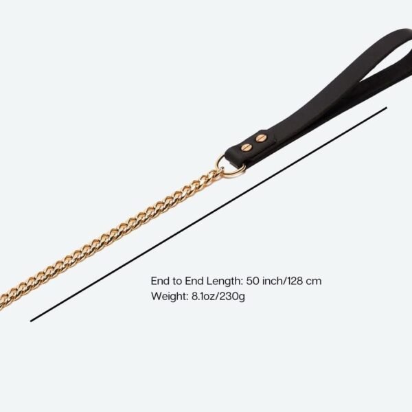 Cuban Link Gold Dog Leash - Image 3