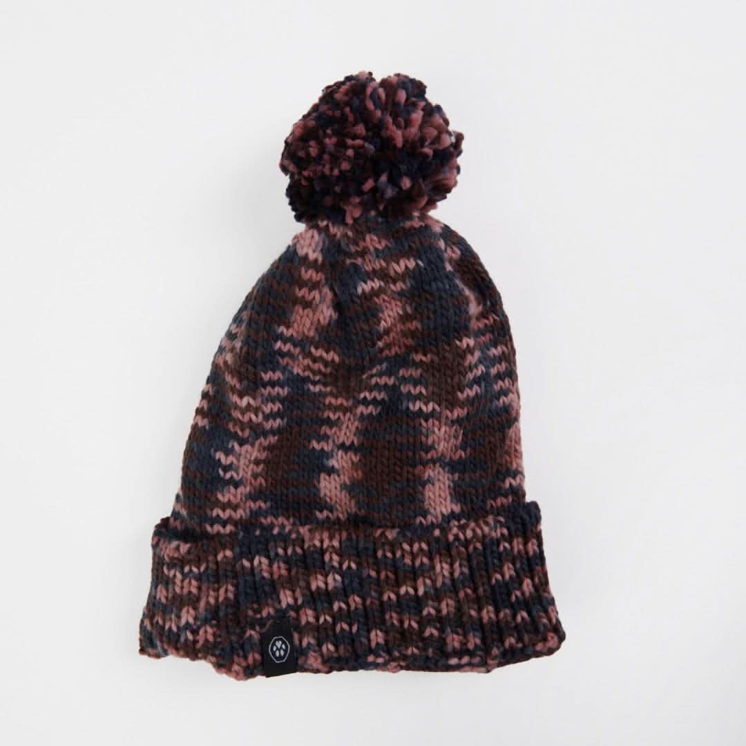 Human Pompom Hat - Chestnut - Image 2
