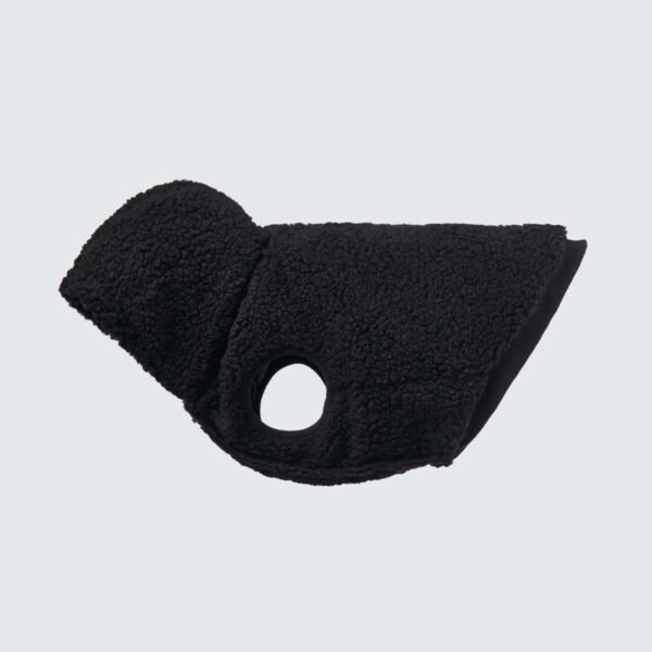 Teddy Sherpa Dog Jacket - Black - Image 2
