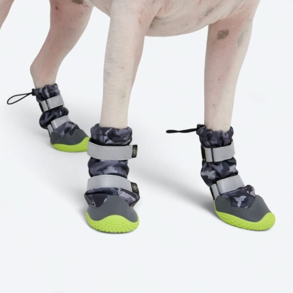 Flex Shell Water-resistant Dog Boots - Grey Camo - Image 2
