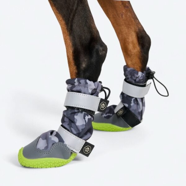 Flex Shell Water-resistant Dog Boots - Grey Camo - Image 3