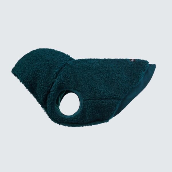Teddy Sherpa Dog Jacket - Pine Green - Image 2