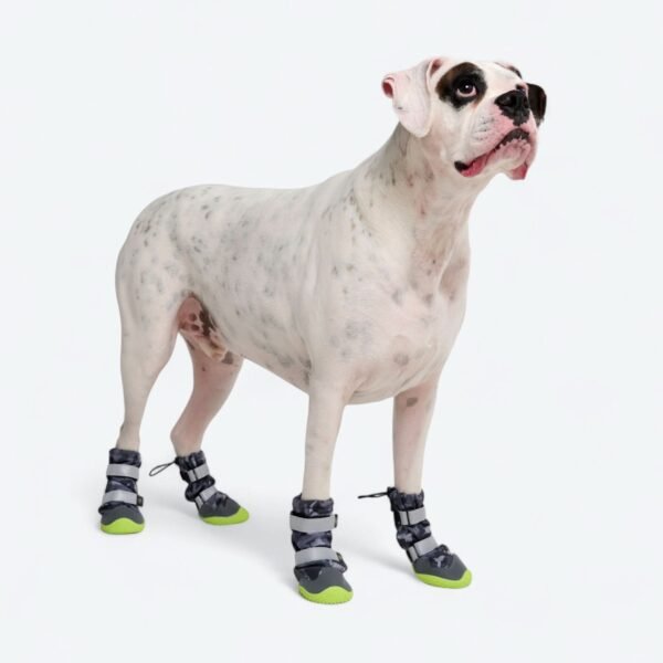 Flex Shell Water-resistant Dog Boots - Grey Camo - Image 4