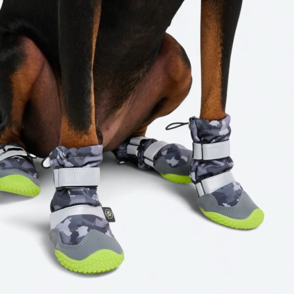 Flex Shell Water-resistant Dog Boots - Grey Camo - Image 5