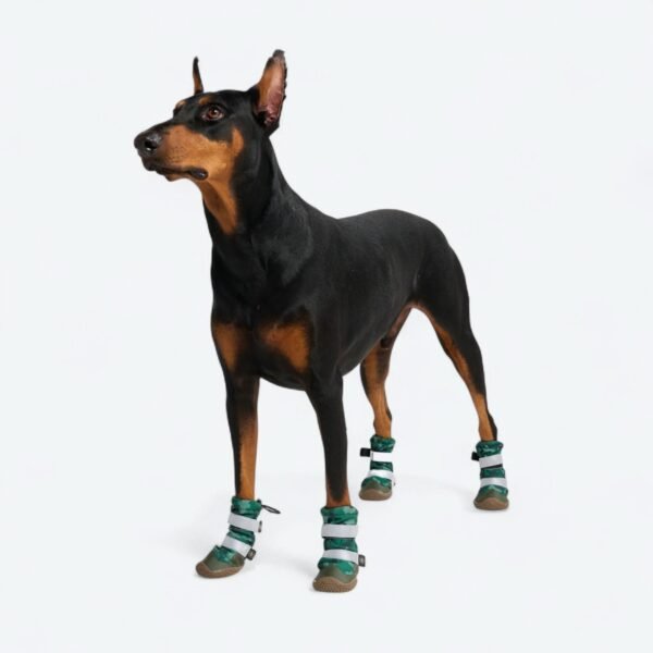 Flex Shell Water-resistant Dog Boots - Green Camo - Image 3