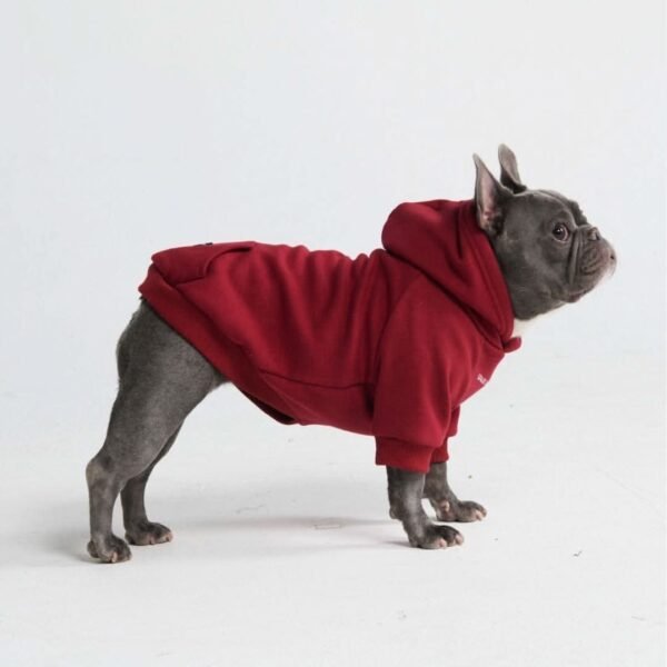 Essential Dog Hoodie - Burgundy - Image 2