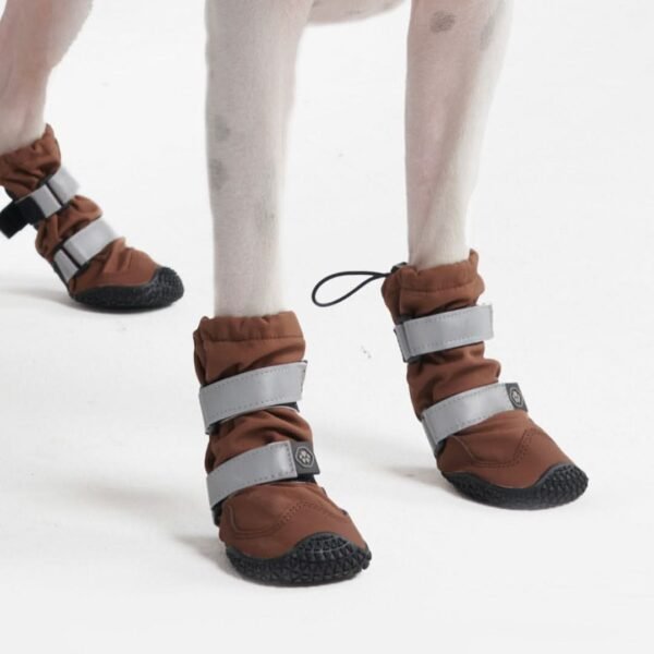 Flex Shell Water-resistant Dog Boots - Brown - Image 4