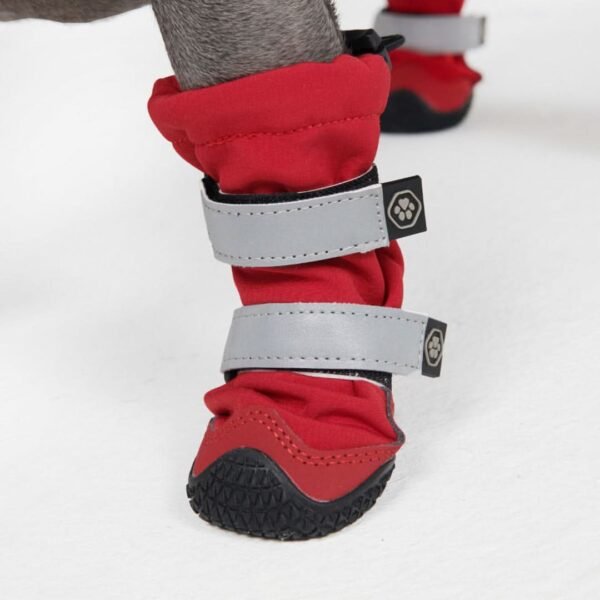 Flex Shell Water-resistant Dog Boots - Red - Image 4