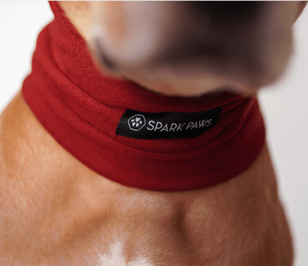 Anxiety Calming Dog Earmuff Protector - Red - Image 4