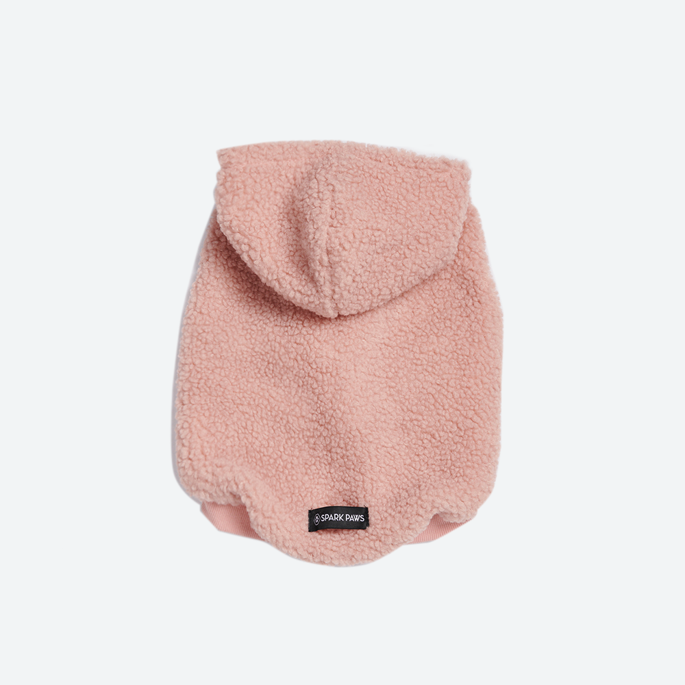 Teddy Sherpa Dog Jacket - Pink - Image 4