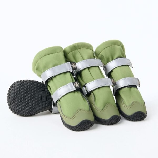 Flex Shell Water-resistant Dog Boots - Green - Image 2