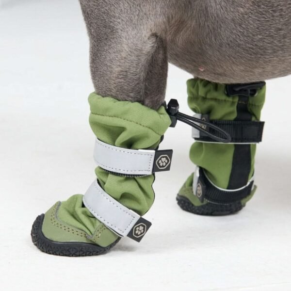 Flex Shell Water-resistant Dog Boots - Green - Image 5